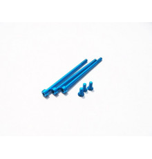  Blitreme Aluminum Screw Set [T-Blue] - HIRO SEIKO - 48318