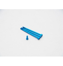  Xerun V10 G2 Aluminum Screw Set [T-Blue] - HIRO SEIKO - 48334