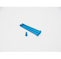  Xerun V10 G2 Aluminum Screw Set [T-Blue] - HIRO SEIKO - 48334