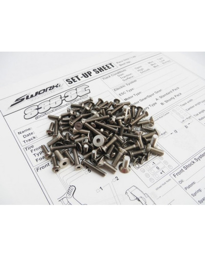 Kit de visserie titane hexagonale S35-3E - HIRO SEIKO - 48371