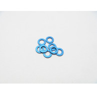  3mm Alloy Spacer Set (1.0T) [Y-Blue] - HIRO SEIKO - 48453