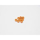  3mm Alloy Spacer Set (2.0T) [Orange] - HIRO SEIKO - 48470