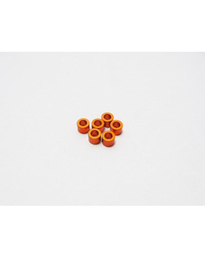  3mm Alloy Spacer Set (5.0T) [Orange] - HIRO SEIKO - 48498
