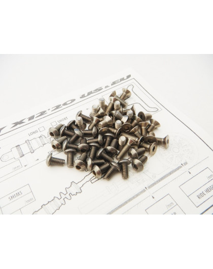 Kit de visserie titane hexagonale X12'20 EU/US - HIRO SEIKO - 48562