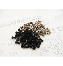 Kit de visserie titane/alu hexagonale noir A800MMX - HIRO SEIKO - 485