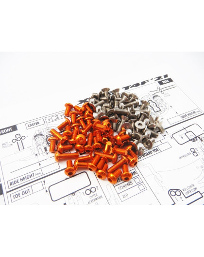Kit de visserie titane/alu hexagonale T4F'21 - HIRO SEIKO - 48610