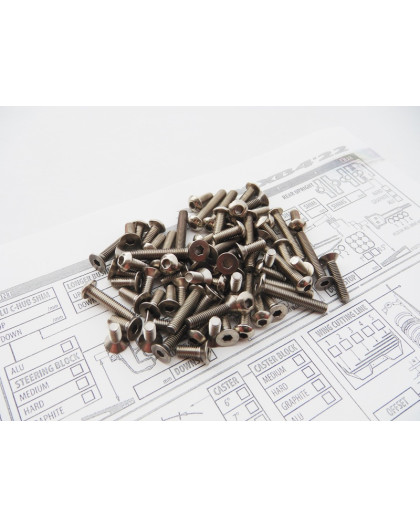 Kit de visserie titane hexagonale XB4C/D'22 - HIRO SEIKO - 48691