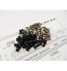 Kit visserie titane/alu hexagonale Noir X1'24 - HIRO SEIKO - 48909