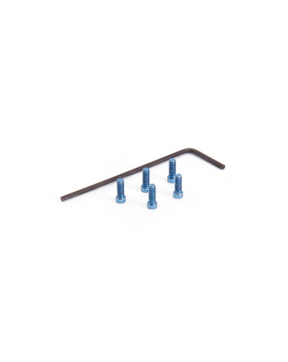  M2X5 Cap Screw Set (5 Pcs) [Blue] - HIRO SEIKO - 69205