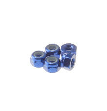  3mm Alloy Nylon Nut [Yokomo-Blue] - HIRO SEIKO - 69220