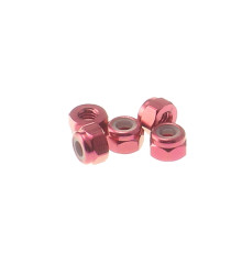 3mm Alloy Nylon Nut [Red] - HIRO SEIKO - 69222