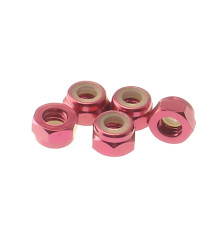  4mm Alloy Nylon Nut [Red] - HIRO SEIKO - 69228