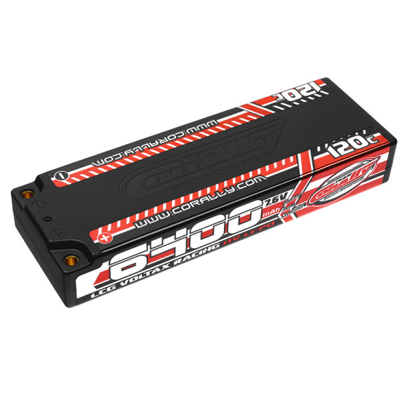 TEAM CORALLY - VOLTAX 120C LIP O HV BATTERY - 6400 MAH - 7.6V - C-496