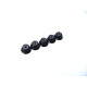Ecrous épaulés nylstop alu 2mm Noir - HIRO SEIKO - 69235