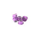  3mm Alloy Flange Nylon Nut [Purple] - HIRO SEIKO - 69239