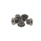  3mm Alloy Flange Nylon Nut [Black] - HIRO SEIKO - 69241