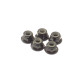  4mm Alloy Flange Nylon Nut [Black] - HIRO SEIKO - 69247