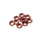  3mm Alloy Countersunk Washer [Red] - HIRO SEIKO - 69252