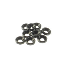  3mm Alloy Countersunk Washer [Black] - HIRO SEIKO - 69253