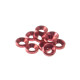  4mm Alloy Countersunk Washer [Red] - HIRO SEIKO - 69258