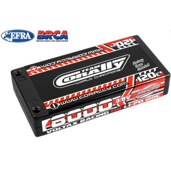 TEAM CORALLY - VOLTAX 120C LIP O HV BATTERY - 8000 MAH - 3.8V - C-496