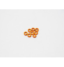  3mm Alloy Spacer Set (1.5T/2.0T/2.5T) [Orange] - HIRO SEIKO - 69460