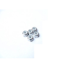  2mm Alloy Nylon Nut (S) [Silver] - HIRO SEIKO - 69540
