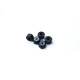  2mm Alloy Nylon Nut (S) [Black] - HIRO SEIKO - 69545
