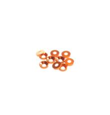 Rondelles cuvettes alu 3mm Orange - HIRO SEIKO - 69562
