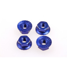  4mm Alloy Serrated Wheel Nut [Y-Blue] - HIRO SEIKO - 69592