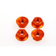  4mm Alloy Serrated Wheel Nut [Orange] - HIRO SEIKO - 69596