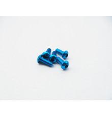  Alloy 7075 Hex Button Screw M3X8 [T-Blue] - HIRO SEIKO - 69620