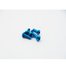  Alloy 7075 Hex Button Screw M3X6 [T-Blue] - HIRO SEIKO - 69619