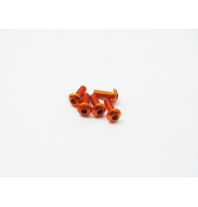  Alloy 7075 Hex Button Screw M3X6 [Orange] - HIRO SEIKO - 69635