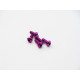  Alloy 7075 Hex Button Screw M3X10 [Purple] - HIRO SEIKO - 69633