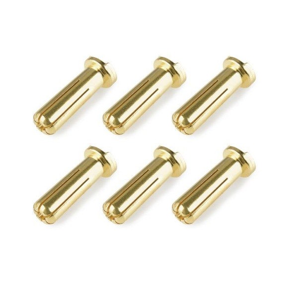 Prise male 5.0mm 90 deg. Solid Type - 6 pcs - CORALLY - C-50153