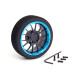 Aluminum Steering Mf Wheel 7-Spoke [Fbk+T-Blue] - HIRO SEIKO - 69713