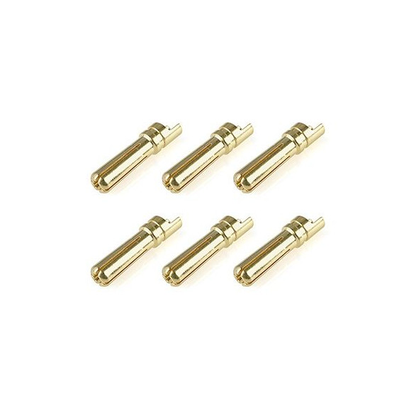 Prise male 5.0mm Solid Type - 6 pcs - CORALLY - C-50154