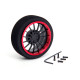  Aluminum Steering Mf Wheel 15-Spoke [Fbk+Red] - HIRO SEIKO - 69721
