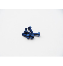  Aluminum Hex Button Head Screw M3X5 [Y-Blue] - HIRO SEIKO - 69724
