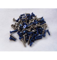 Kit de visserie titane/alu hexagonale RC12R5.2 - HIRO SEIKO - 69730