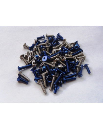 Kit de visserie titane/alu hexagonale RC12R5.2 - HIRO SEIKO - 69730