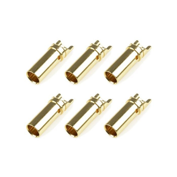 TEAM CORALLY - BULLIT CONNECTO R 5.0MM - FEMALE - GOLD PLATED - C-501