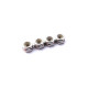  3mm Alloy Nylon Nut (S_Size) [Silver] - HIRO SEIKO - 69849