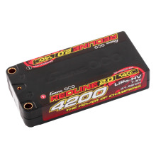 Lipo 4200 Mah Shorty 7.6V Hv 140C 2S1P Pk5 - GENS ACE - GA42002S14D5