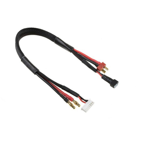 TEAM CORALLY - CHARGE/BALANCE LEAD - T-PLUG 2S - CHARGER 6S - C-50281