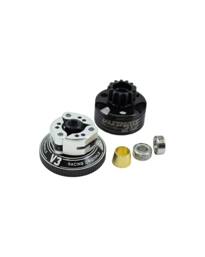 Embrayage Compak Alu V3 -Ressorts 1mm + Cloche - ULTIMATE -UR0633-B10