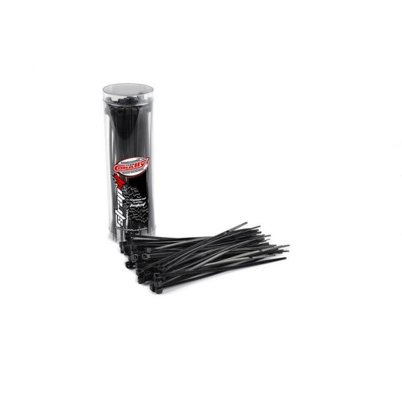 TEAM CORALLY - STRAP-IT - CABL E TIE RAPS - BLACK - 2.5X100MM - C-505