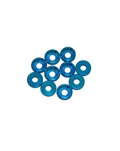 3 mm. Alu. Washer Blue (10 Pcs) - ULTIMATE - UR1501-A