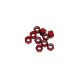 3 mm. Alu. Nylon Nut Red (10Pcs) - ULTIMATE - UR1502-R